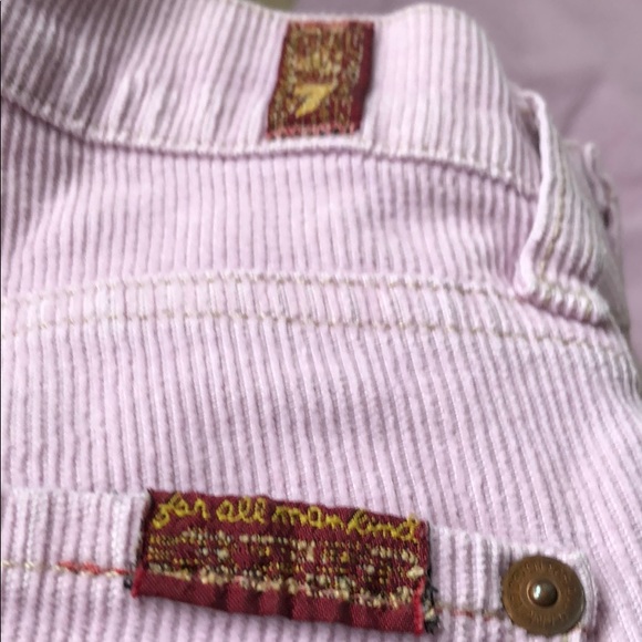 7 for all mankind Pink corduroy pants size 28 - Picture 2 of 6